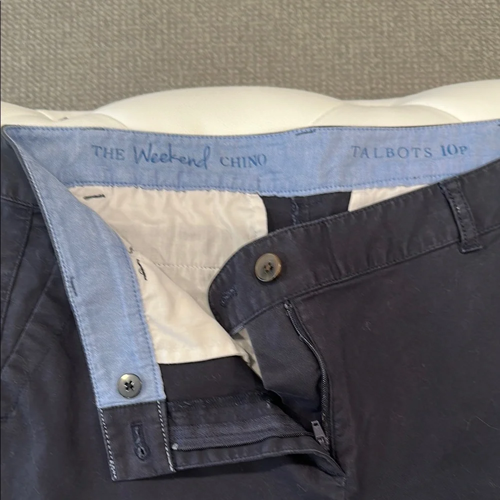 Talbots Navy Weekend Chinos - Picture 3 of 4